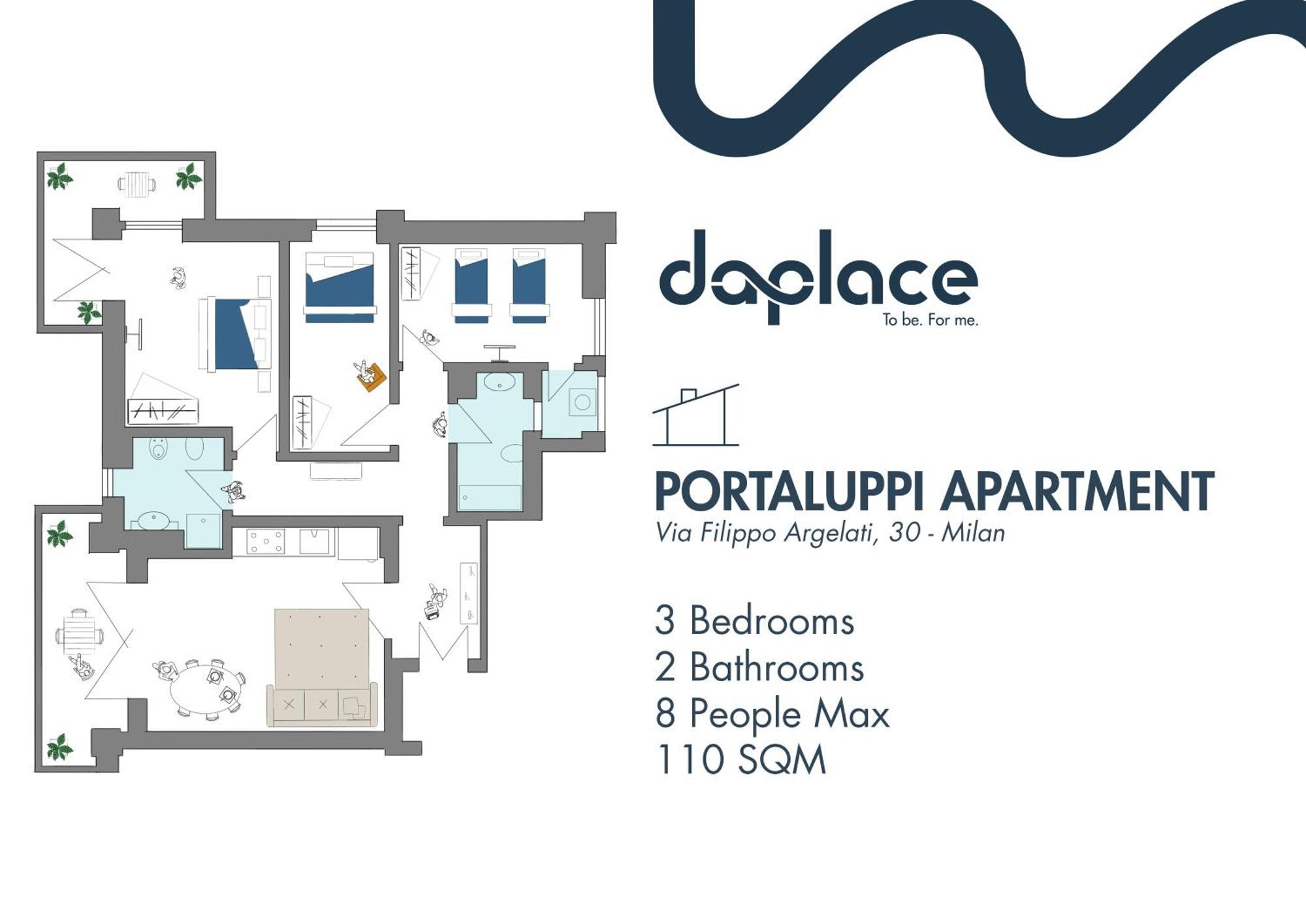 Daplace - Portaluppi Apartment Milano Eksteriør billede